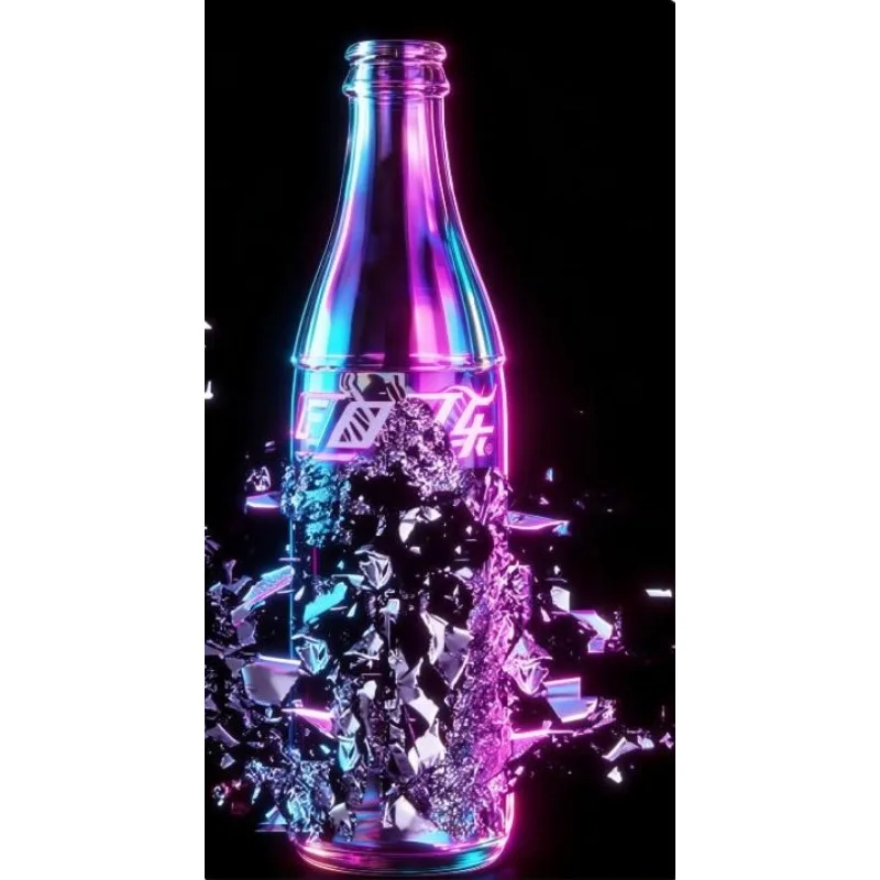Self Explosion Glass Coke Bottle 2.0 Mentalism Gimmicks Illusions Prediction Magic Props Bar Professional Magician Magic Tricks