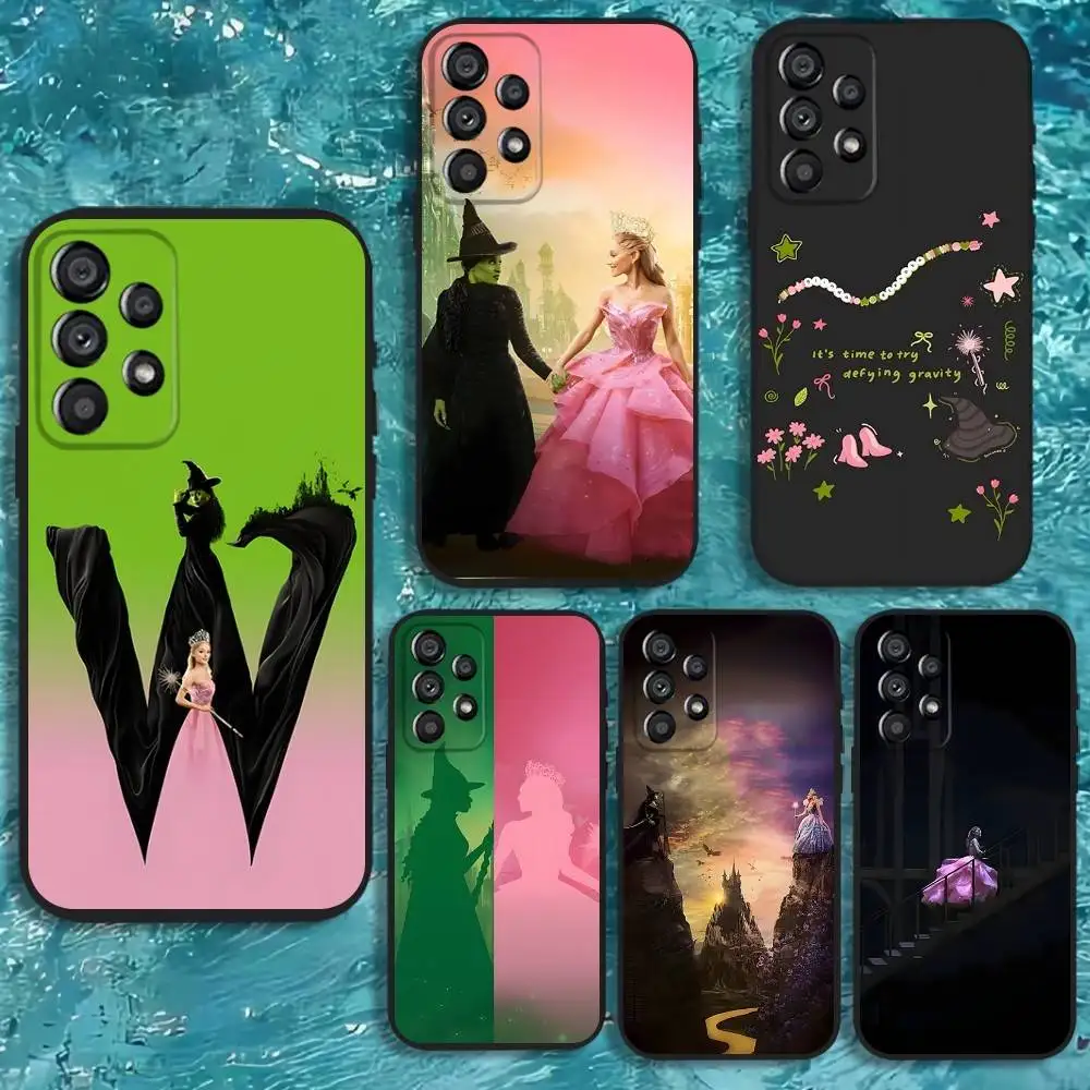 

W-Wicked Musical Green Pink Phone Case For Samsung Galaxy A20,A21s,A22,A31,A32,A52,A53,A72,73,A80 Soft Black Cover