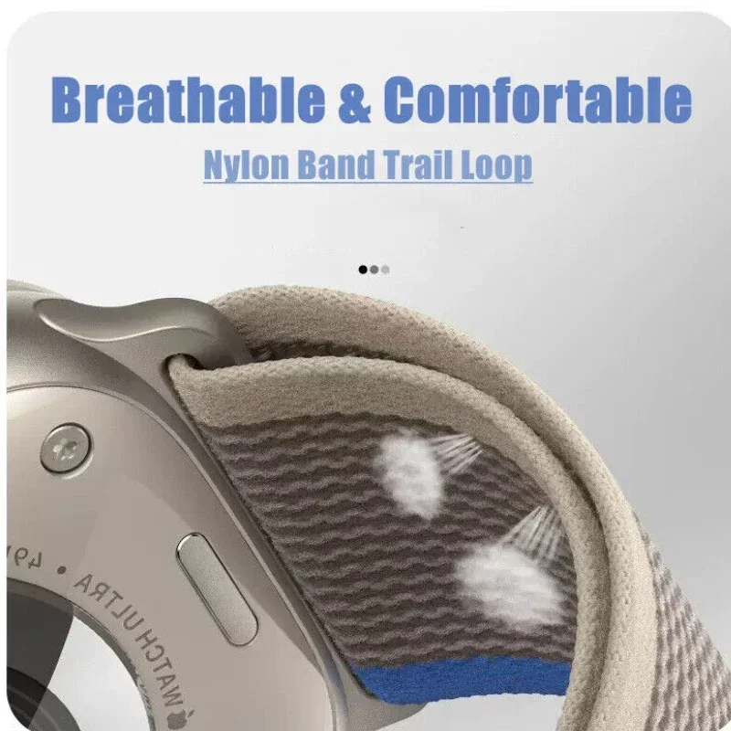 Cinturino Trail Loop per cinturino Apple Watch 46mm 41/44/40/45mm 42mm 38mm Bracciale in nylon Correa iwatch Serie 10 9 8 7 3 6SE Ultra 49mm