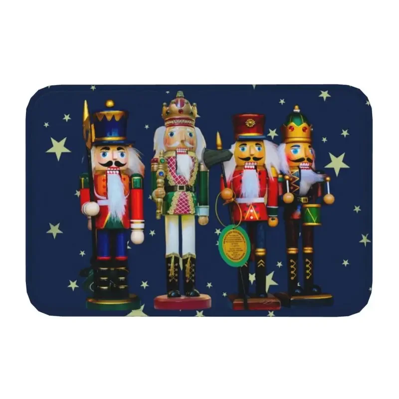 Christmas Nutcrackers Welcome Entrance Doormat Home Decoration Kitchen Hallway Balcony Rugs Living Room Carpet Bedroom Floor Mat