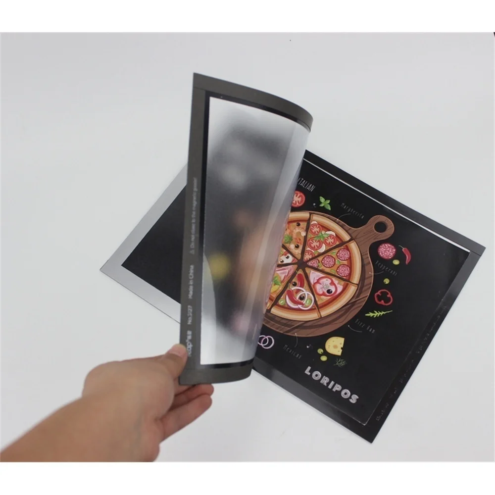 A6 Presentation Folder Sticker Poster Display Case Magnetic Edge Wall Mount Banner Sign Holder Display Wall Picture Photo Frame