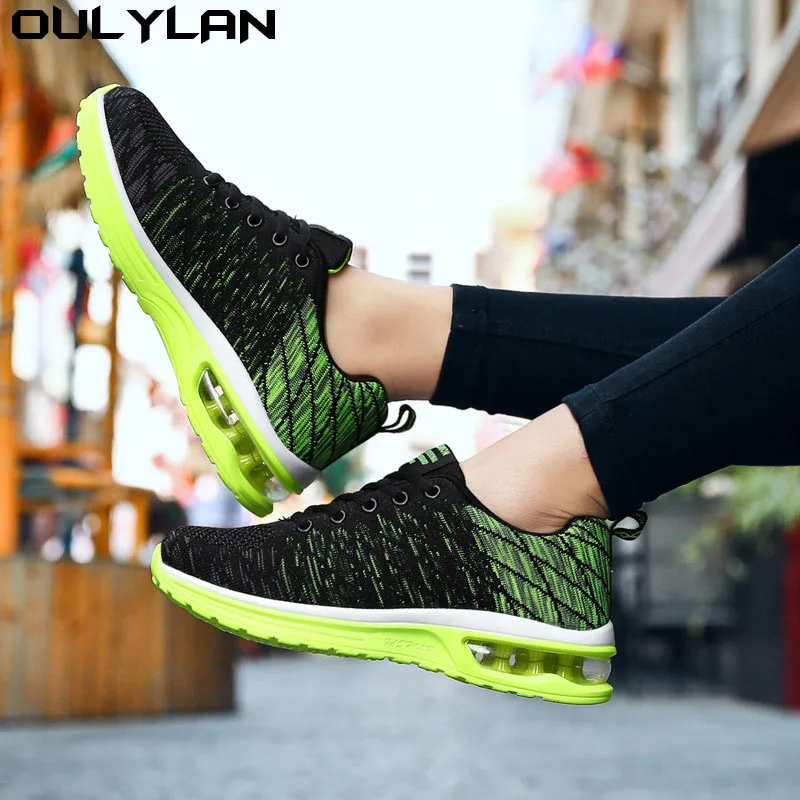 Oulylan Breathable Men Running Shoes Mesh Sports Shoes Women Brand Sneakers Lightweight Casual Tennis Shoes Luxury Male Tenis