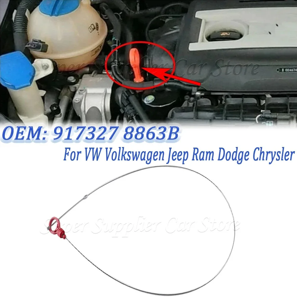 

Varilla nivel aceite fluido transmisión motor coche, para VW Volkswagen Jeep Ram Dodge Chrysler, nuevo 917-327