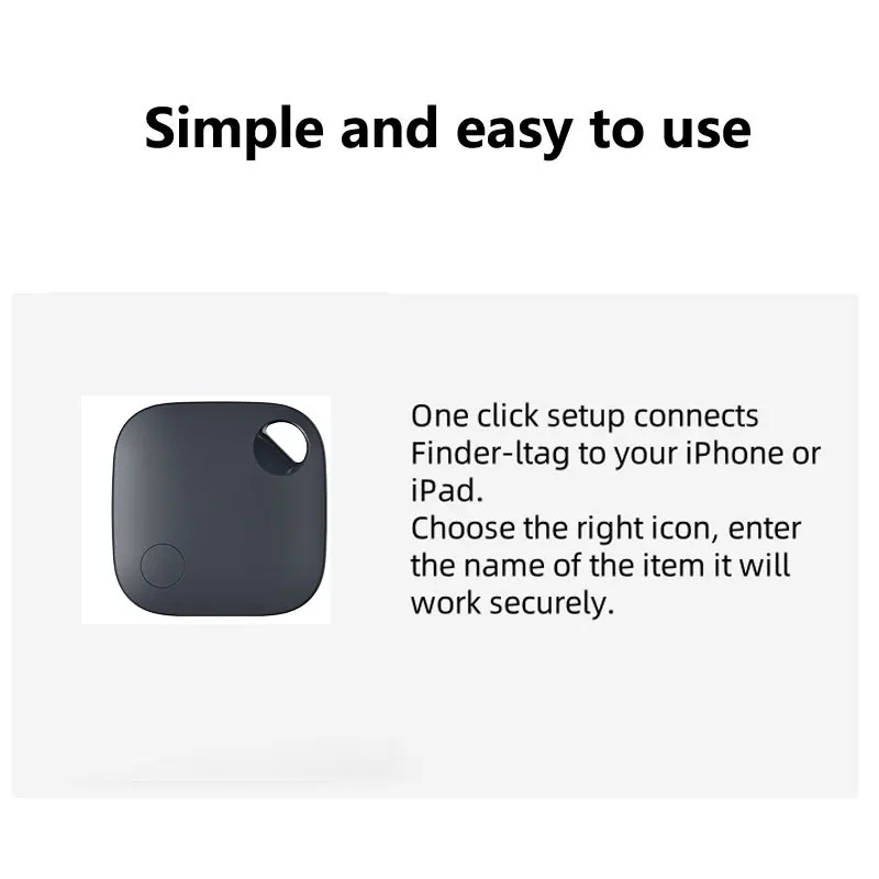 Loss prevention Smart Track Smart Finder Smart Tag Smart Bluetooth Tracker For Earbud Luggage Finder For iOS Devices