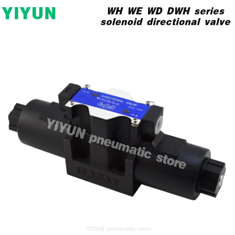 

WH42, WH43,WD-G02,G03-B2,C2,C4,C6-D24,D2-N-20 Пневматический электромагнитный распределительный клапан YIYUN серии WH WD