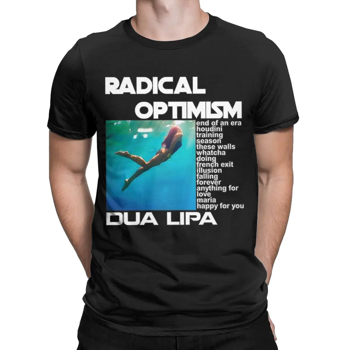 D-Dua Lipa Singer Radical Optimism Album Apparel Shirt for Men Women Vintage Pure Cotton Graphic Printed Clothes