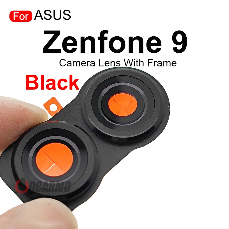 For ASUS Zenfone 9 Rear Back Camera Lens With Frame Replacement Parts