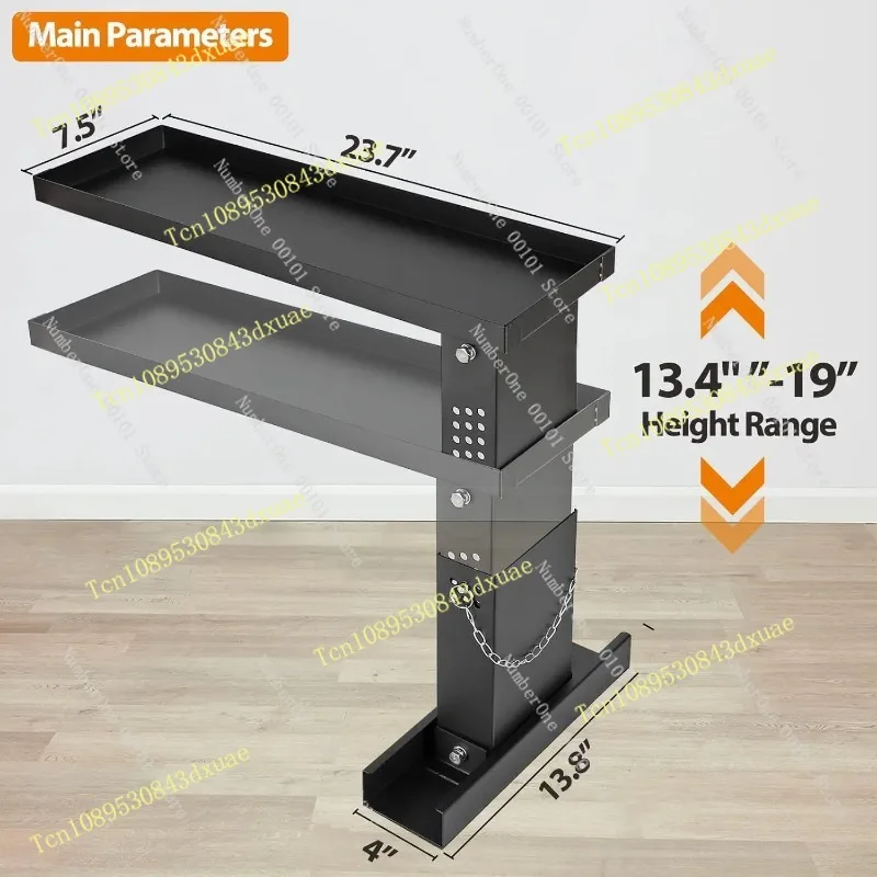 Ladder Leveling Foot Pad Support Base, Expandable Stabilizer with Non Slip Rubber Mat for Extension Ladder