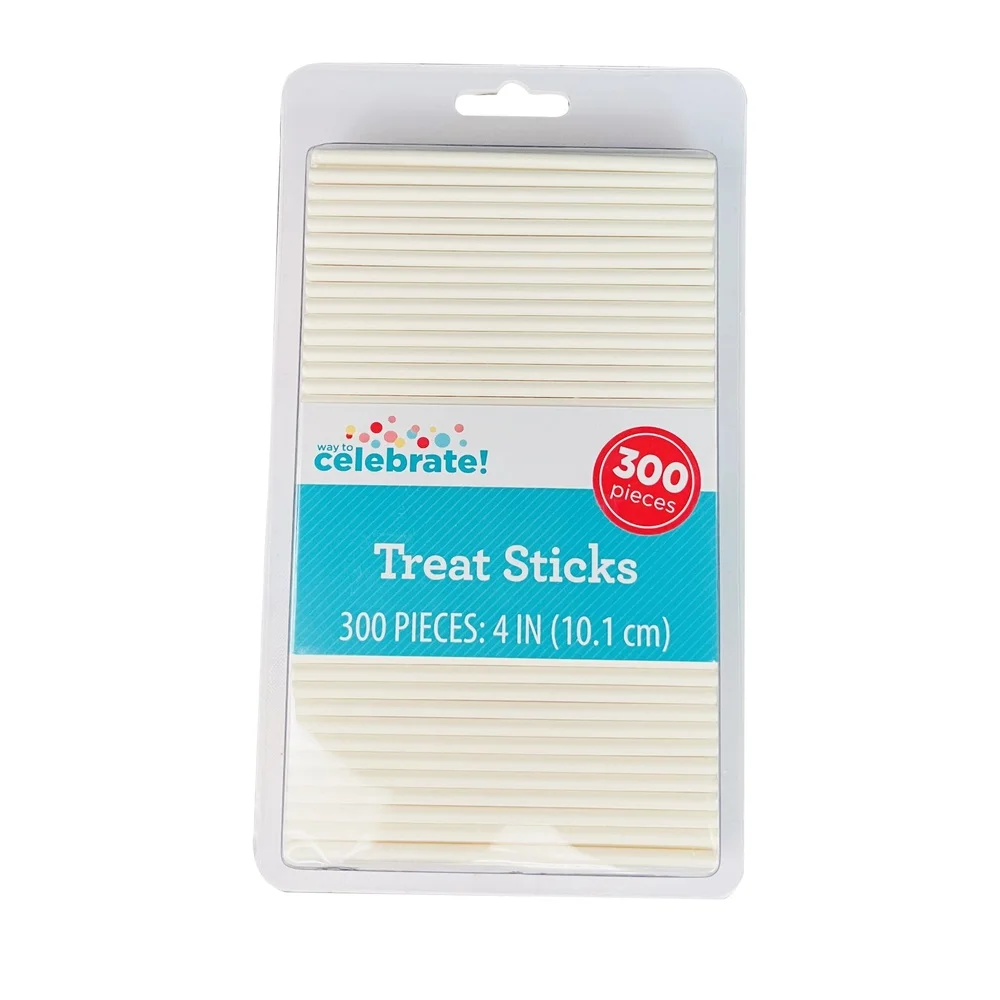 300 bastoncini di carta bianca per dolcetti, torte, caramelle, mele, lecca-lecca, forniture per feste, ideali feste, compleanni, matrimoni