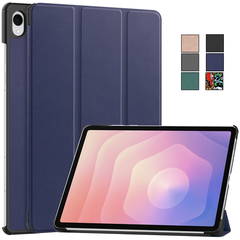 

Чехол Funda для Samsung Tab S11, 11 дюймов, тройной, с магнитной кожаной подставкой, жесткий смарт-чехол для Galaxy Tab S11 S11 5G, чехол SM-X730 X736B