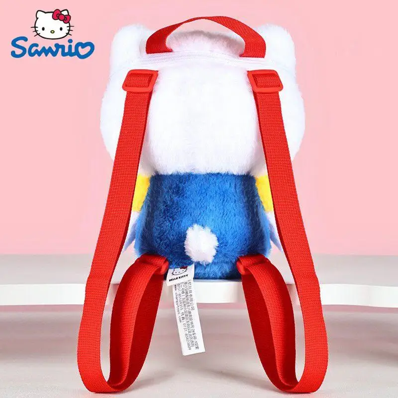 Kawaii sanrio olá kittle kuromi travesseiro brinquedo de pelúcia mochila boneca de pelúcia presente para crianças presente de aniversário de natal