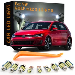 Car LED Interior Lights Canbus For VW GOLF mk2 3 4 5 6 7 8 1985-1998 1999-2009 2010 2011 2012 2013 2014 2015 2016 2017 2018-2024