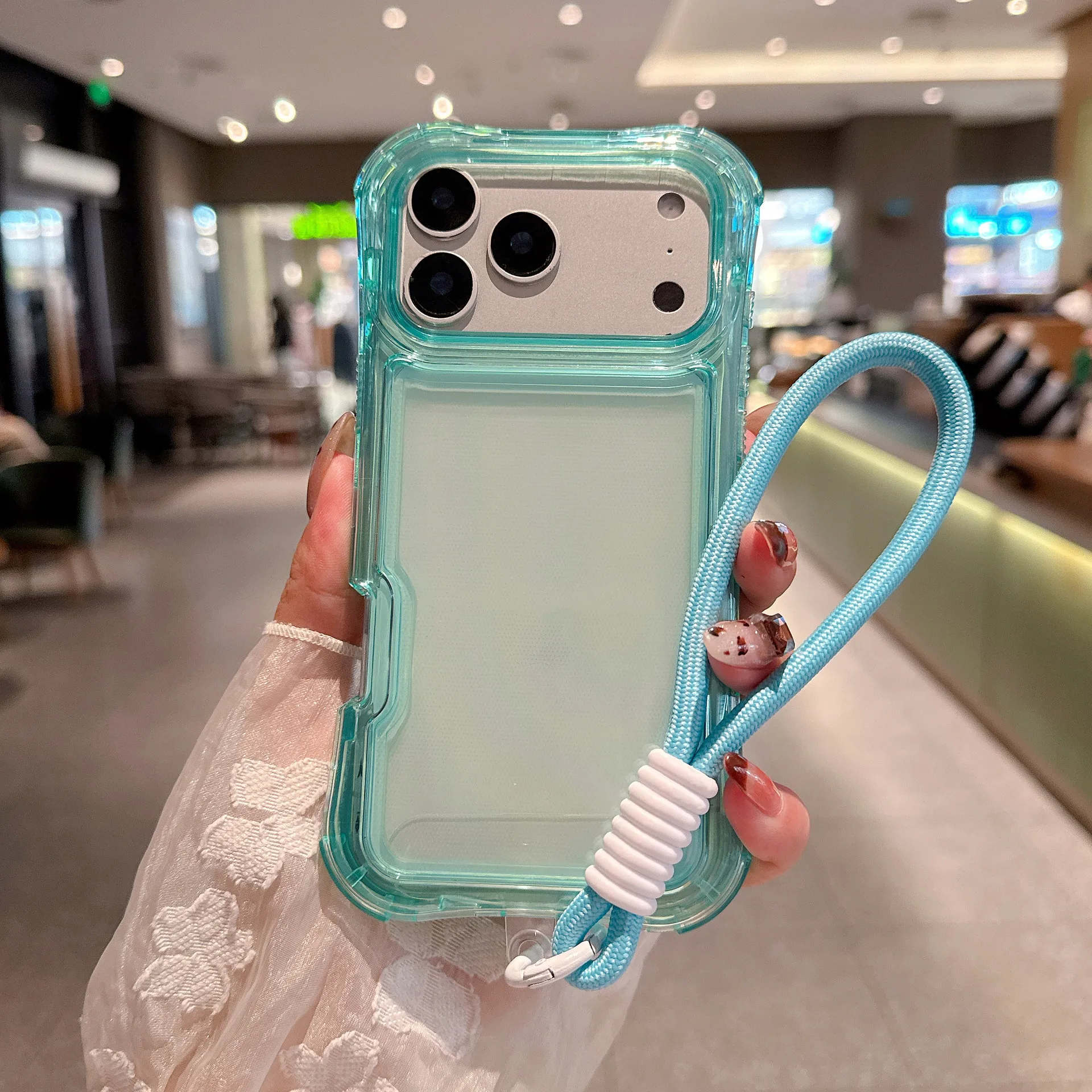 

Чехол с магнитным ремешком для iPhone 17 Pro Max/17 Pro/17 Air/17, матовый, полупрозрачный, тонкий, противоударный, защитный