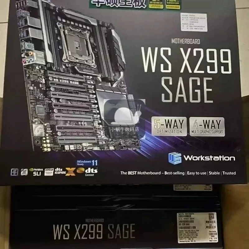 

For ASUS WS X299 SAGE computer server main board single workstation 4 card