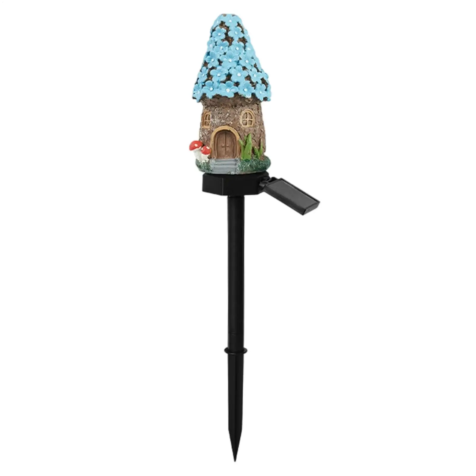 

Mushroom Solar Lights Outdoor LED Cottage Auto On/Off Decor Lamp Fairy Houses Mushroom Garden Decor For Flower Bed Yard Balcony
