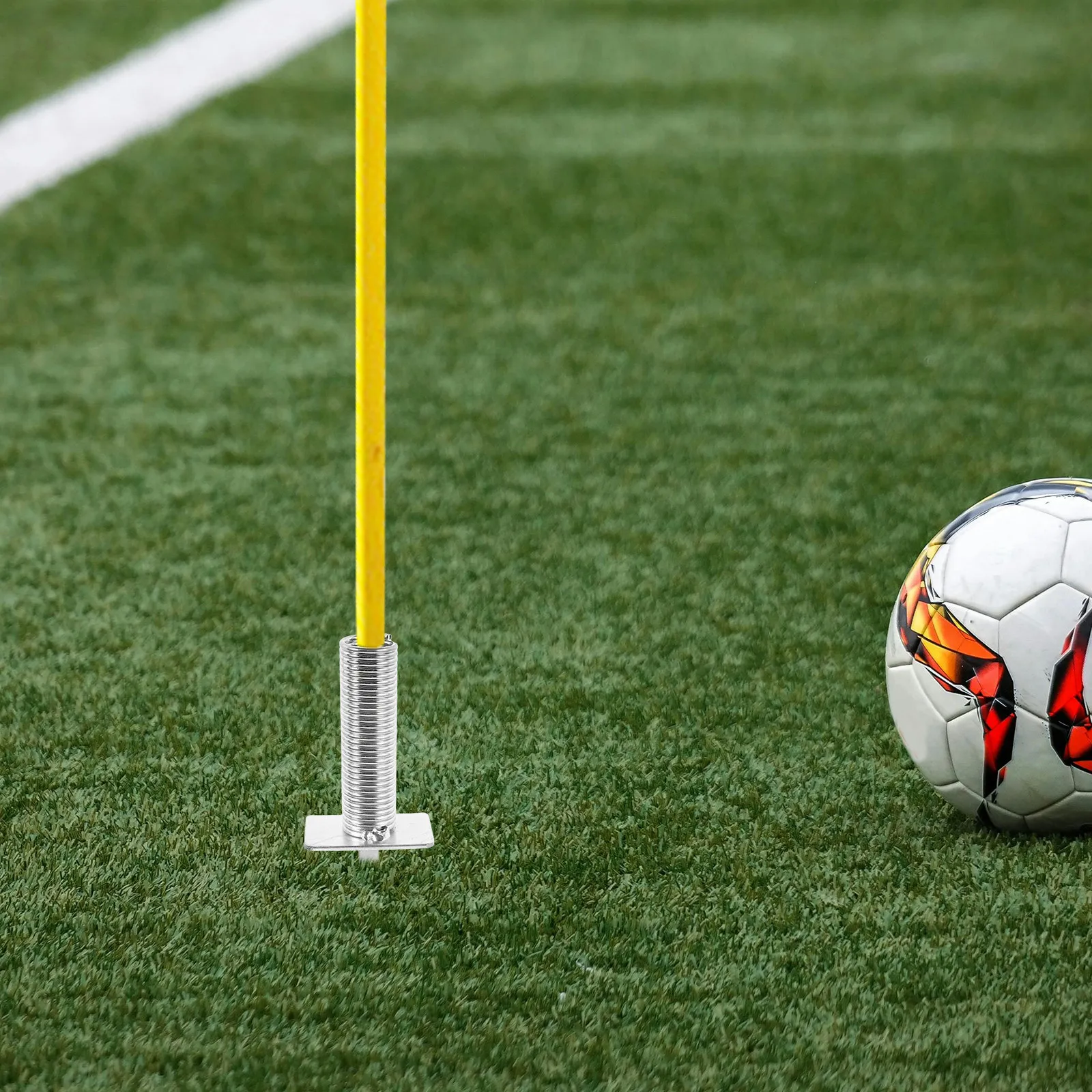 Ground Stake for Corner Flag Soccer Pole Fixing Spike Stable Flag Holder Easy Operation Training Ground Spike Soccer Training