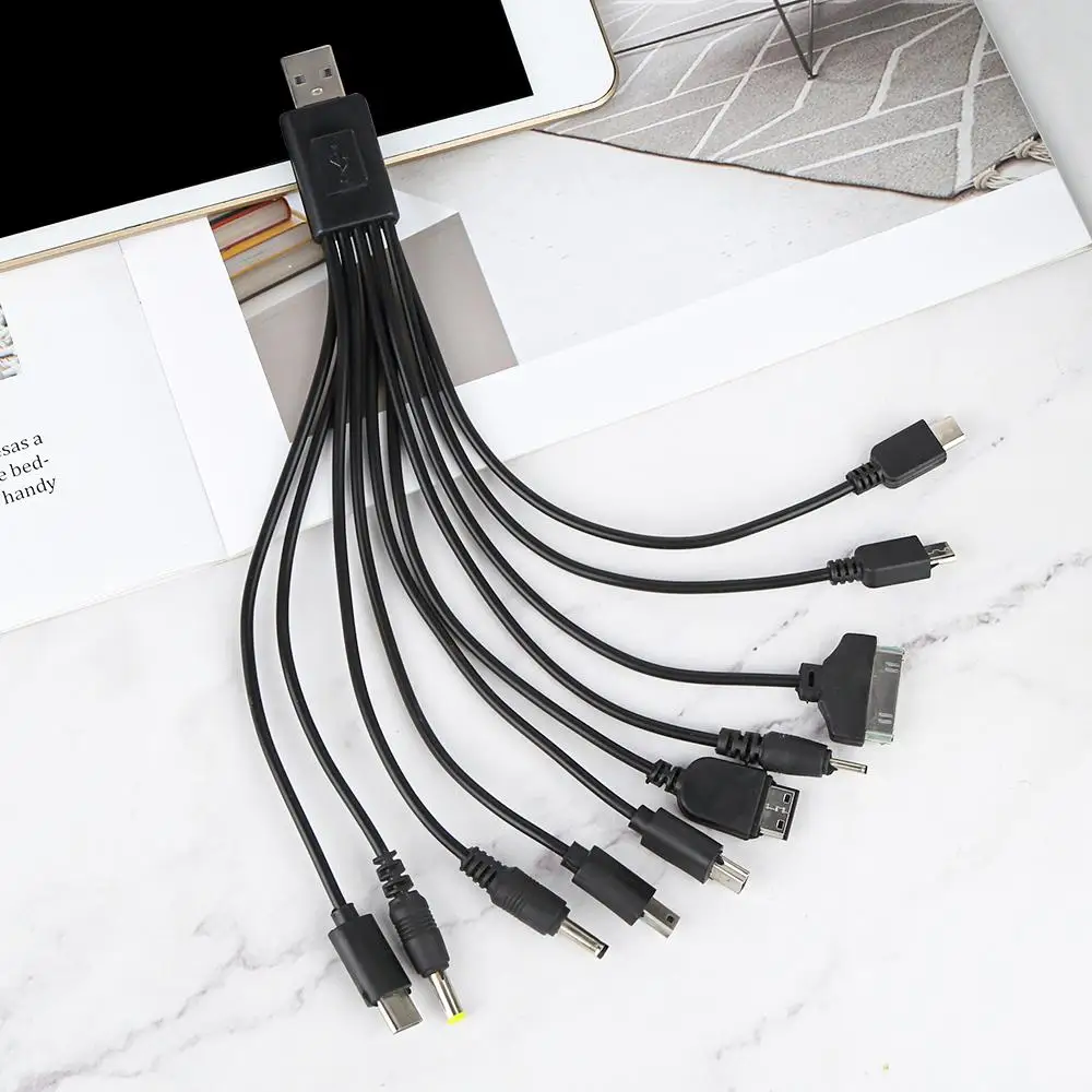 10 in 1 Multi Charging Cable Plug USB Charger Charging Cable For Mobile Phone IN STOCK!