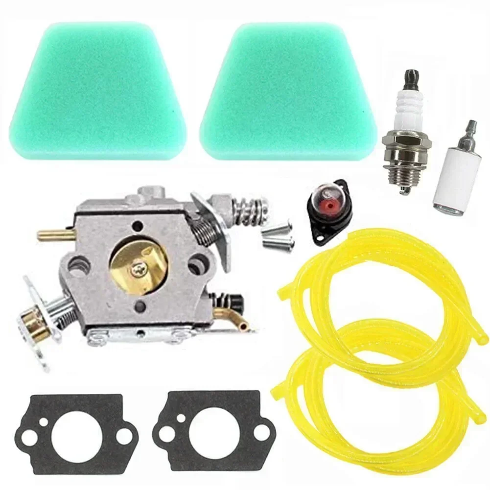 Chainsaw Carburetor For 350 351 370 390 420 333 335 338 050 2055 Gasket Air Filter Spark Plug Fuel Filter Set