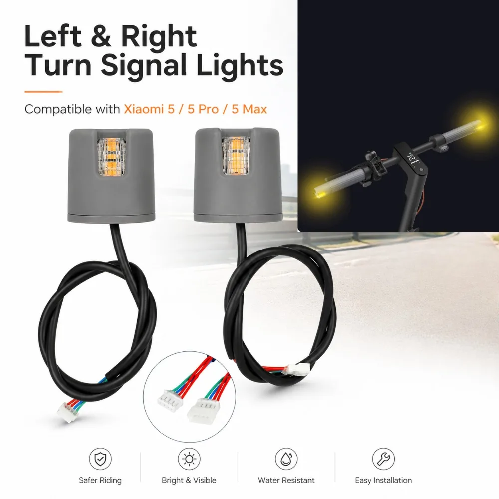 Geeignet für Xiaomi 5/5 Pro/5 Max Elektroroller, linke und rechte Blinkleuchten, Original-Ersatzteile
