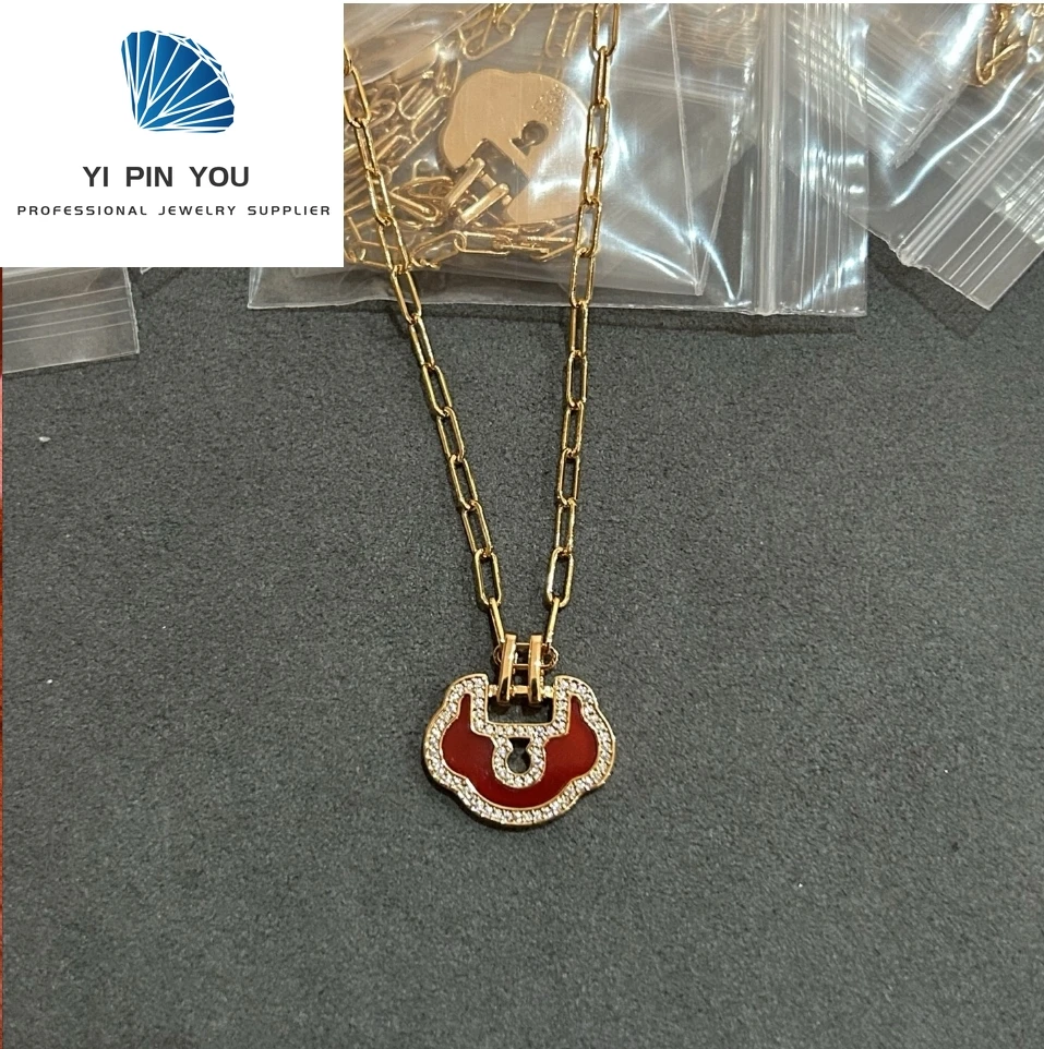 

Высококачественное высококачественное роскошное модное ожерелье с подвеской из авангардного циркона S925 - подарок на годовщину