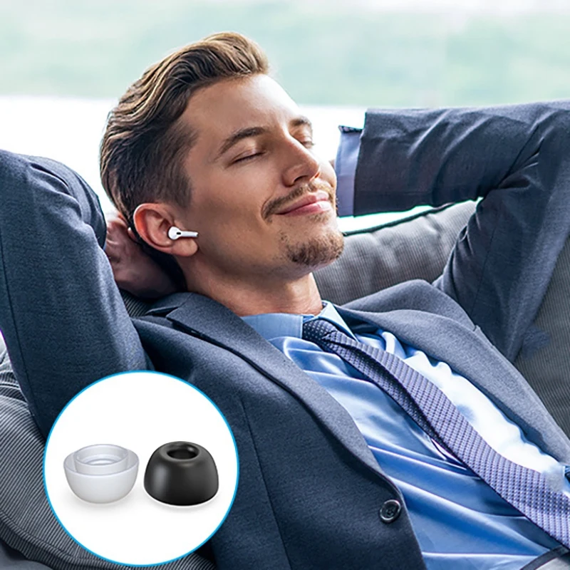 Ear Tips Replacement Silicon Ear Buds Tips with Portable Storage Box for AirPods Pro 12 Pieces