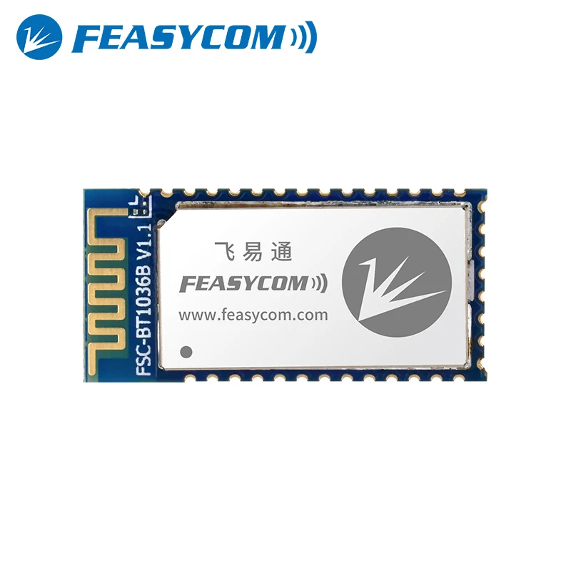 Feasycom Bluetooth 5.2 Dual Mode Transmitter Receiver Module for Audio and Data Communication FSC-BT1036B