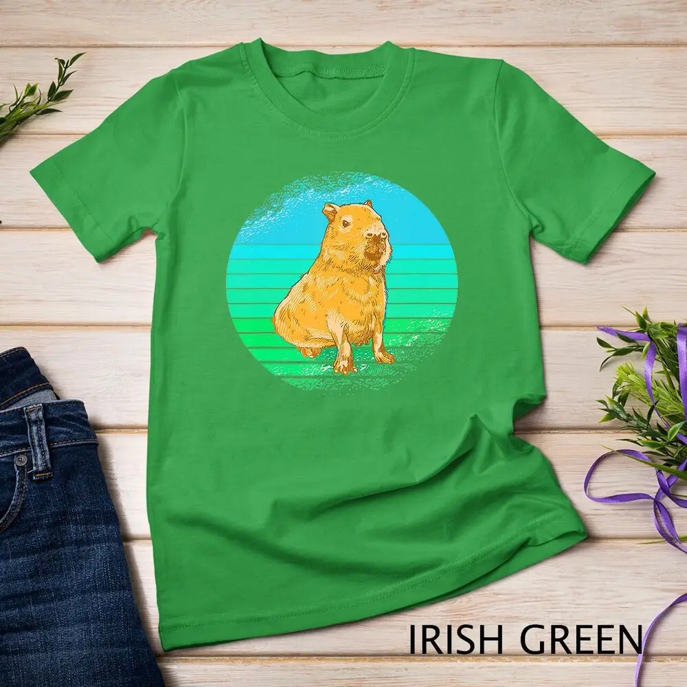 Colorful Nice Capybara Design T-Shirt Unisex T-shirt