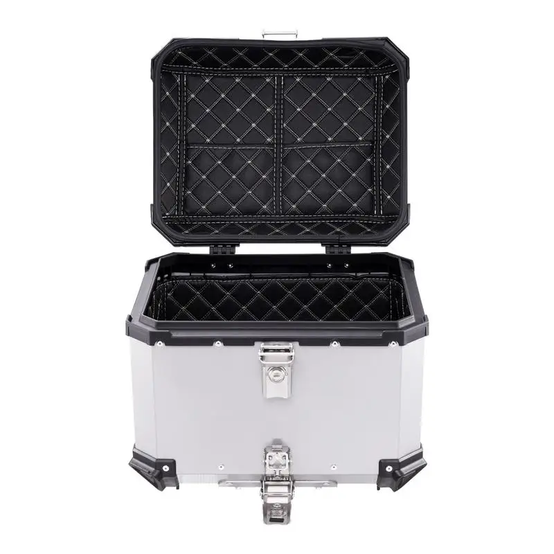 

Motorcycle Top Case 45L Motorcycle Tailgate Travel Storage Box Motorcycle Trunk Motorcycle Tail Box Bag With Anti-Theft Lock