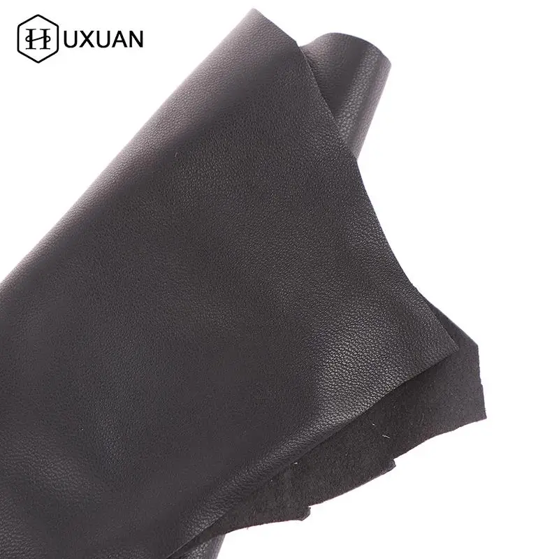 Thickness 0.6mm 20x30/30x40cm Black Soft Genuine Leather Fabric Sheet Real Goat Skin Piece Sewing Leather Material