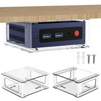 Vertical Stand for Beelink S12 Pro Mini Desktop Upright Stand Pc N100 Host Storage Base Transparent Acrylic Holder Accessories