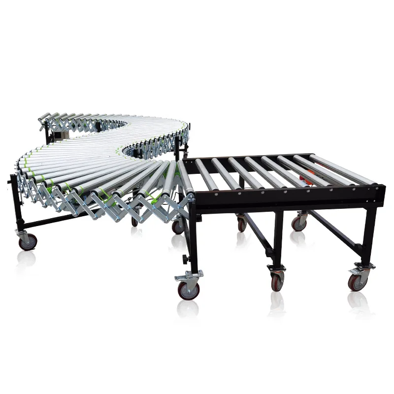 Logistics Conveyor Power Stainless Steel Roller Line Conveyor Line Telescopic Express Turning Machine Delivery