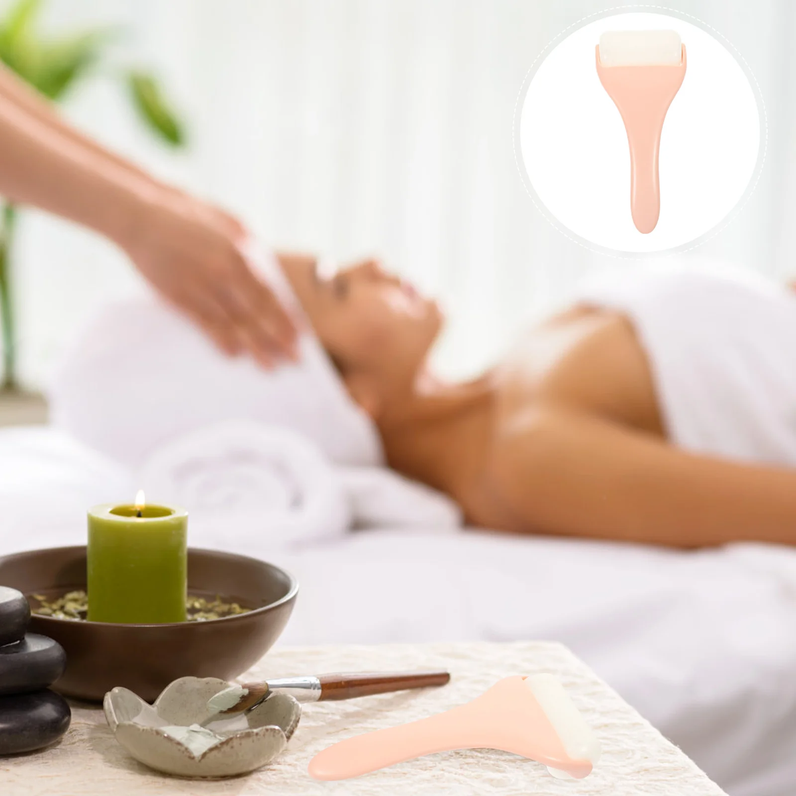 Rosto portátil ferramenta de massagem facial anti rugas creme para os olhos rolo de massagem para cuidados com a pele creme para os olhos massagem vara