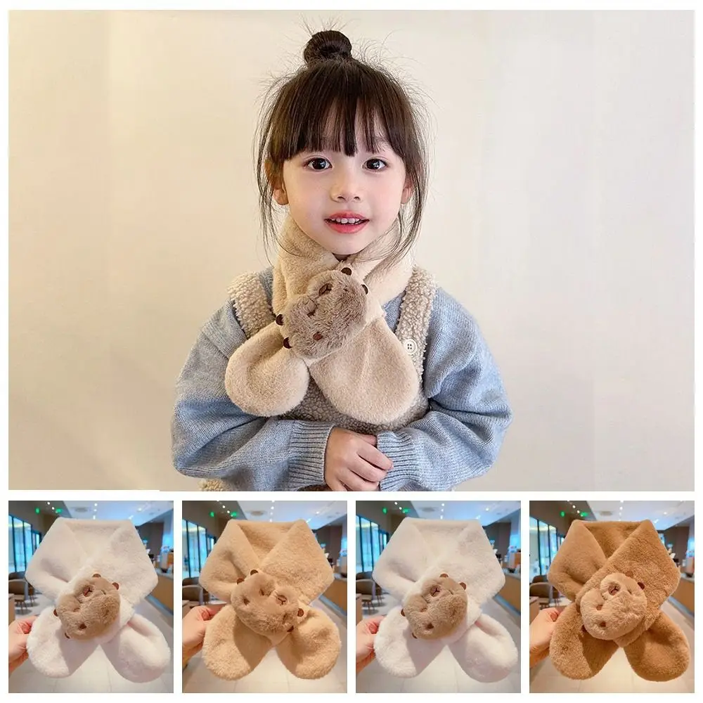 All-match Plush Kapybara Cachecol Engrossado Quente Caroon Lenços Lenços Envoltórios Outono e Inverno