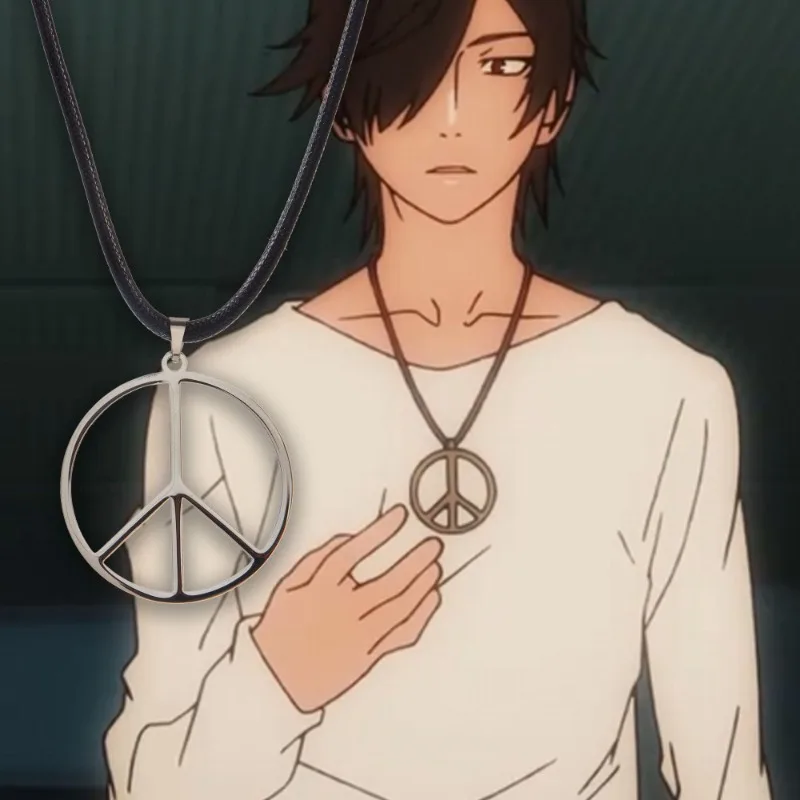 Araragi Titanium Steel Necklace Kizumonogatari Anime Gothic Jewelry Official Licensed Cartoon Stainless Steel Chain Gift