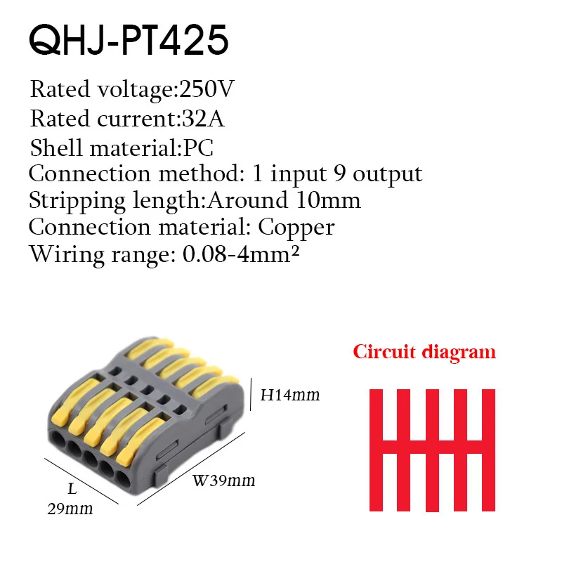 Wire Electric Connector Splicing Led Strip Lighting Quick Connectors Universal Conductor Wiring Cable All lines Terminal Blocks