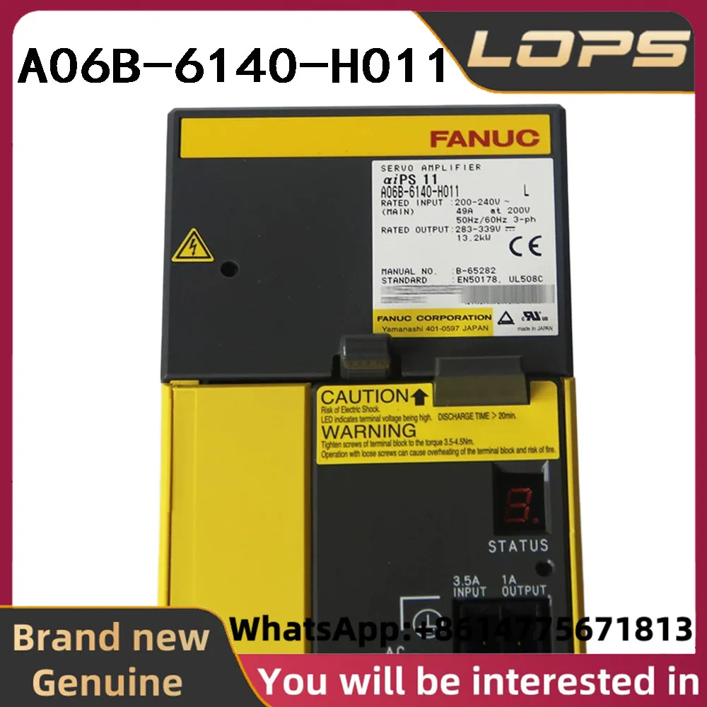 A06B-6140-H011 brand new original FANUC Servo drive power amplifier, available in stock, welcome to inquire.