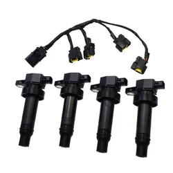 4Pcs 27301-2B010 Ignition Coil With Line High Performance Coil Assembly For Hyundai Elantra IX35 IX20 I30 Kia Soul Ceed