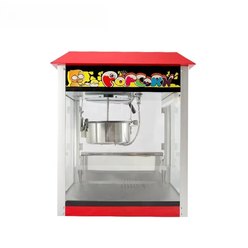 1400W Hot Air Popcorn Machine, Commercial Table Top, Auto Stir, Retro Style, Snack Maker for Party, Home Cinema, 110/220V