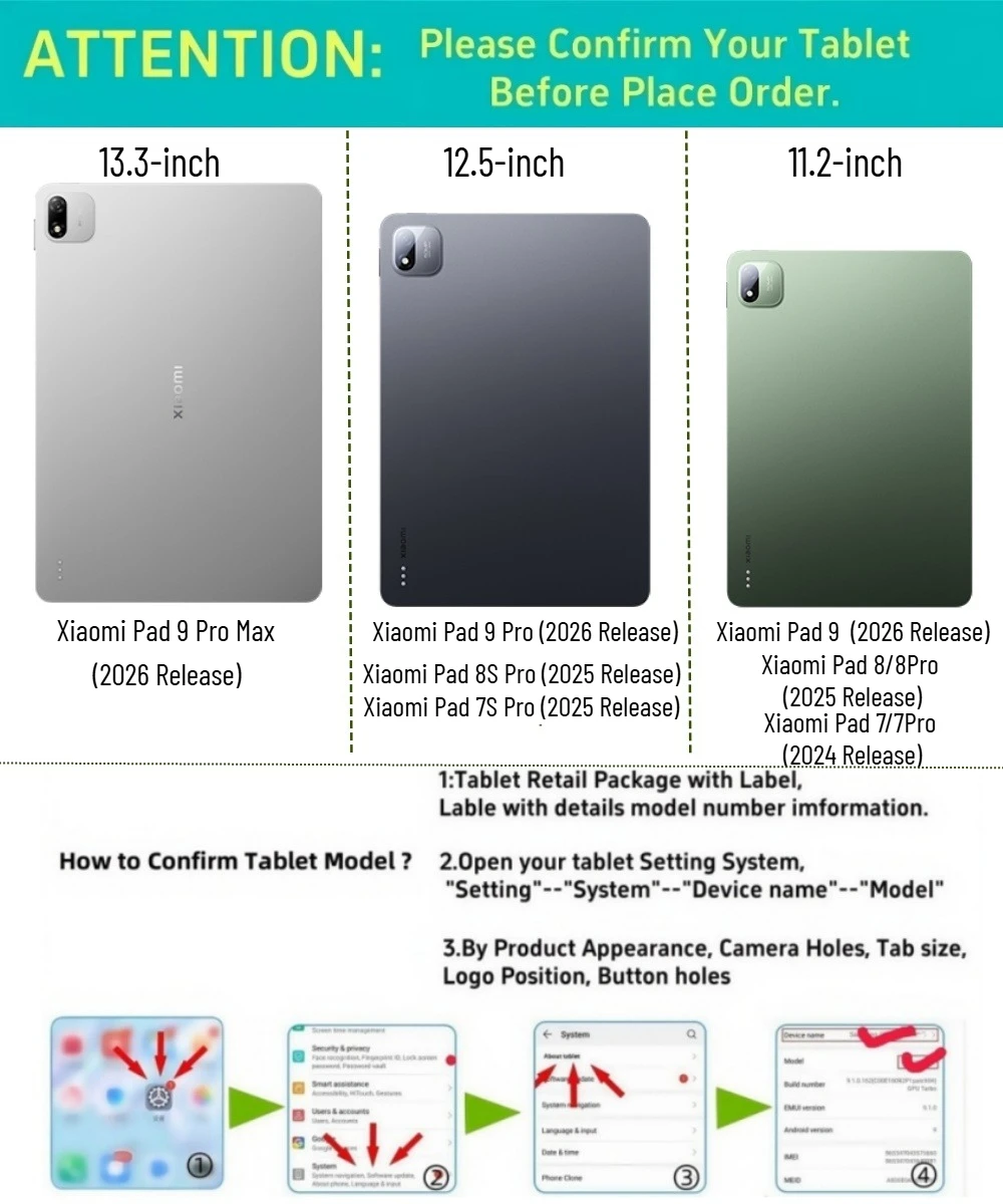 Gaming Cooling Case for Xiaomi Pad 9 Pro Max 8S 8 Pro 7S 7 Pro Soft TPU Precise Cutout Heat Dissipation Matte Anti-Slip Cover