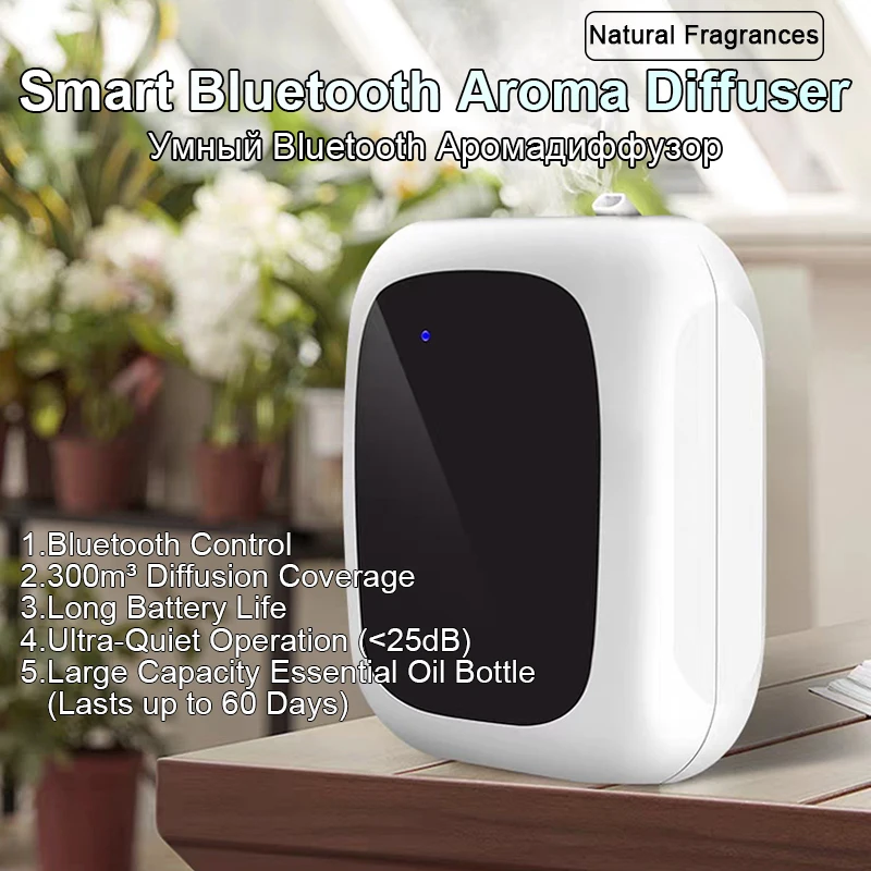 

​Smart Aromatherapy Diffuser Timer Quick Odor Eliminator Large Capacity Essential Oil 300 Cubic Meters Coverage Home Office​