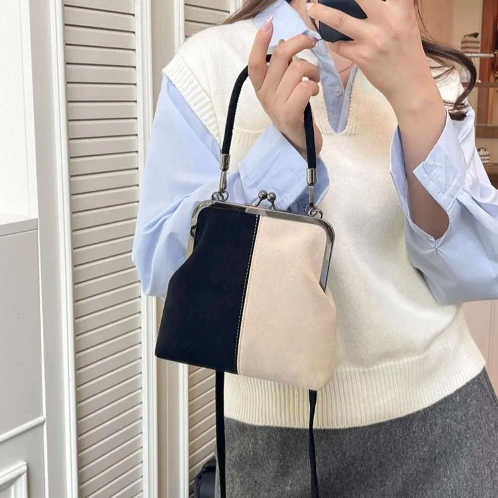 Neue Vintage-Stil Damenhandtasche Modische Marineblaue Designer-Schultertasche Vielseitige Damenhandtaschen Umhängetaschen – Detail 8