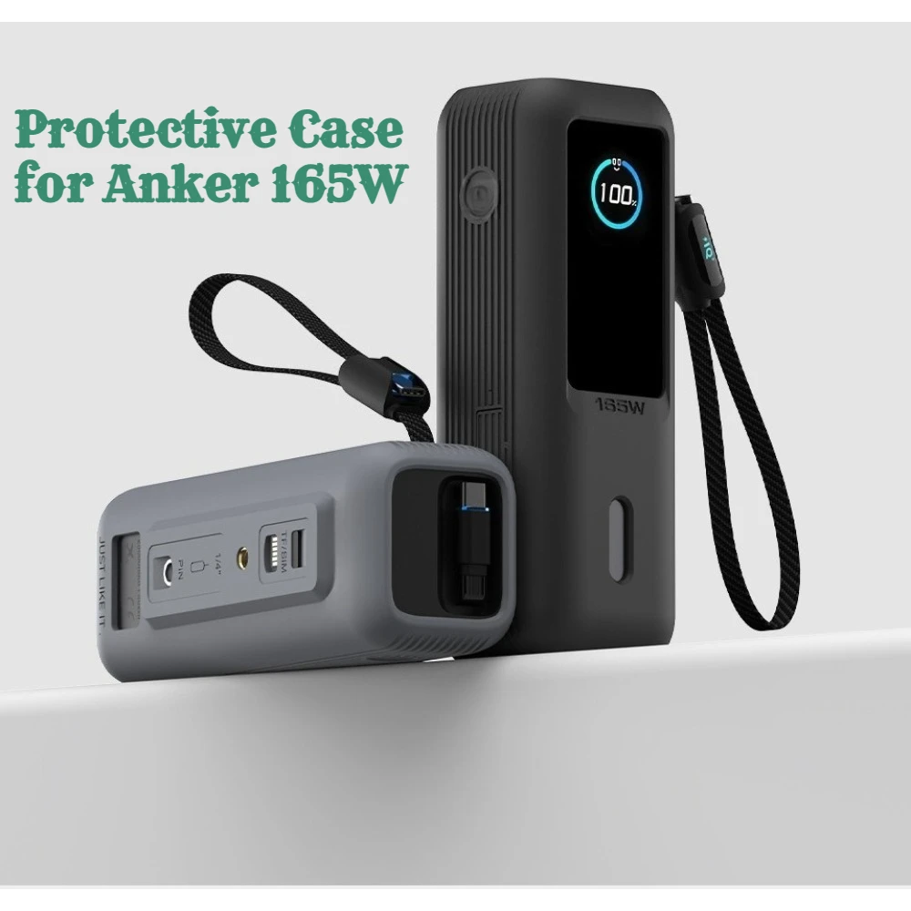 All-inclusive Power Bank Protective Case For Anker 165W High Power Retractable Built-in Cable Anti-drop Case