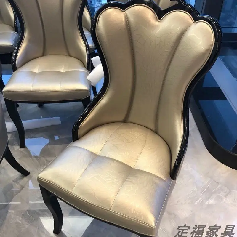 Designer Wooden Dining Chairs Unique Clear Restaurant Comfortable Dining Chairs Modern Living Room Muebles Trendy Furniture