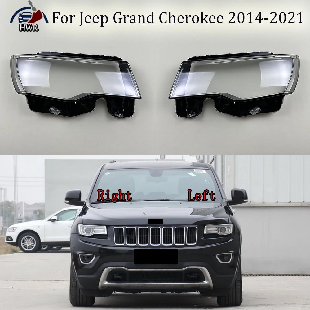 

For Jeep Grand Cherokee 2014-2021 Front Lamp Shade Headlight Mask Shell Transparent Cover Lens Replace The Original Lampshade