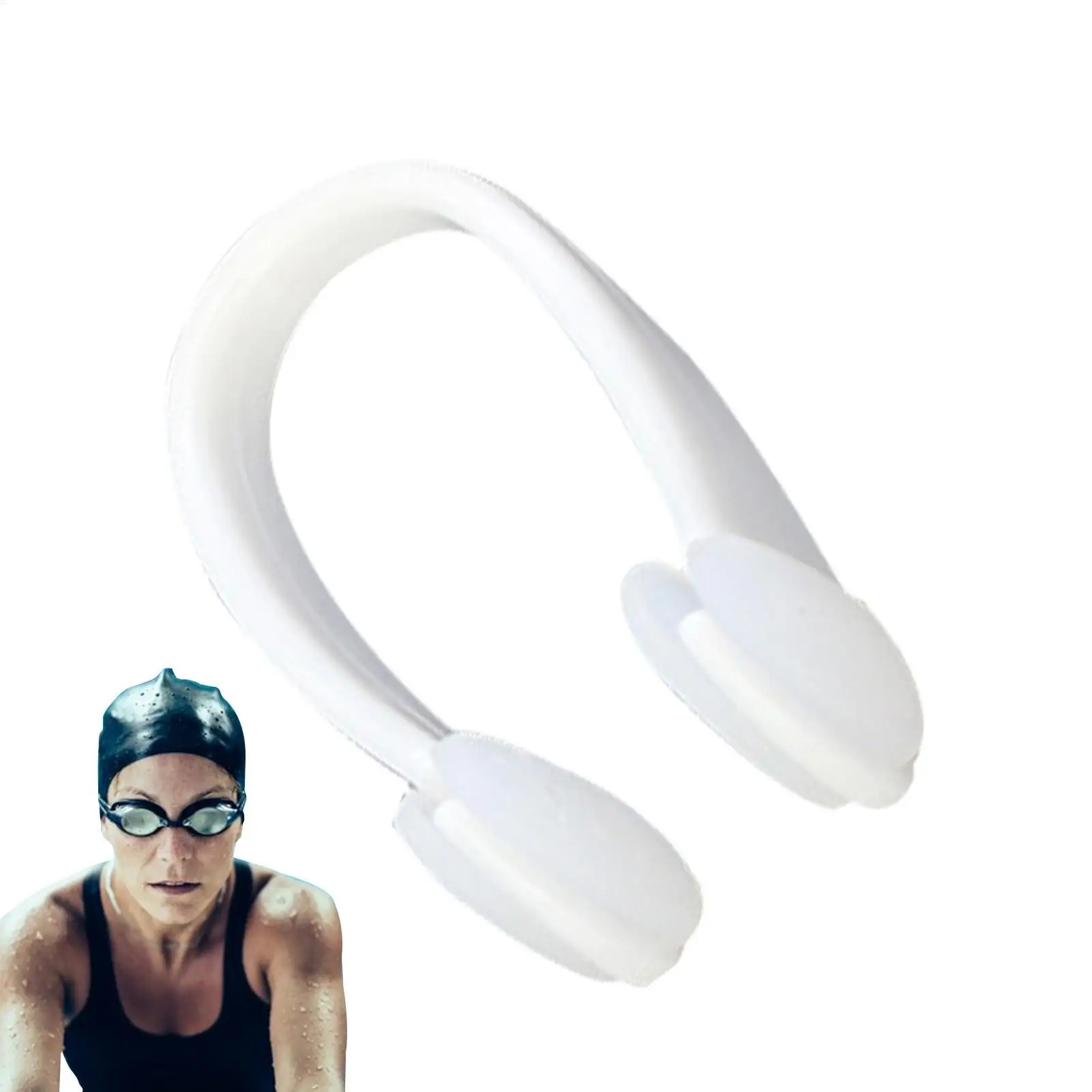 سدادة أنف للسباحة من السيليكون، سدادات سباحة للبالغين والمراهقين، معدات تدريب على حمام السباحة للنساء والرجال والمراهقين والشباب