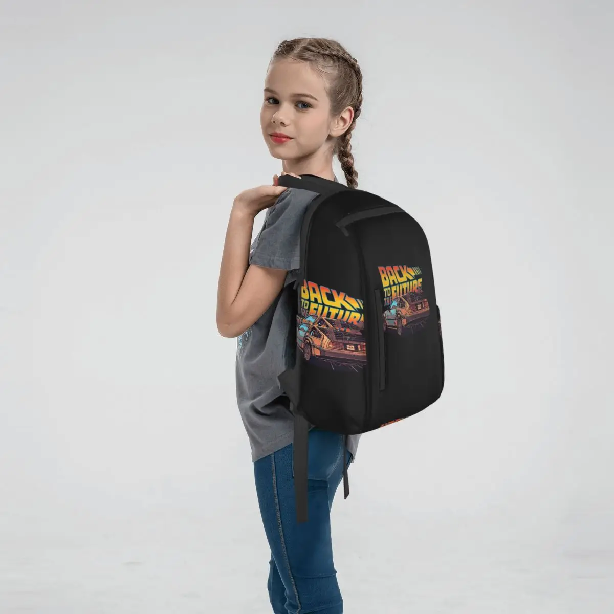 Back To The Future  Backpack Large Capacity Boys Girls BookBag School Bag Shoulder Bags for Men Women