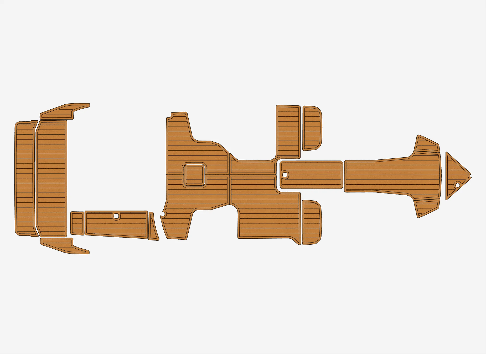 

2010-2015 Кобальт A25 1/4 дюйма, 6 мм, пена EVA, Нескользящий ПВХ, тик, настил, морской коврик, домашний ковер, морской пол