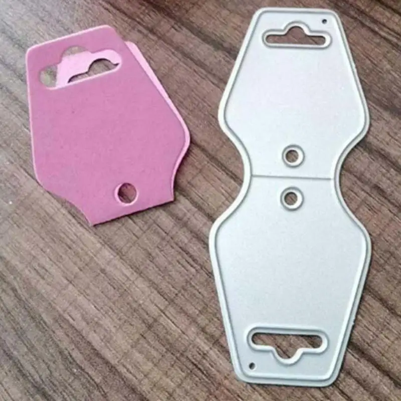 QX2E Delicate Metal Hook Cutting Dies Creative Die Embossing Script Dies Stencils for DIY Scrapbooking Diary Embellishmen