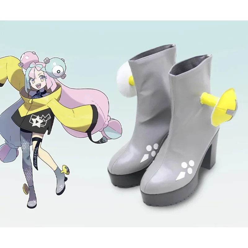 

2025 aaa RealCos Anime Scarlet And Violet Iono Cosplay Custom Made Boots Women Girl Halloween Carnival Shoes