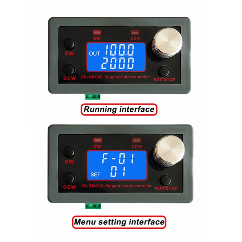 ZK-SMC02 Stepper Motor Driver Controller Integrated Board Forward/Reverse Pulse Speed Angle Controlmodule For 42 57Motor